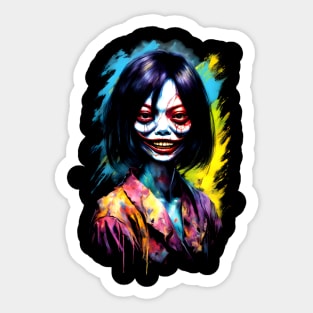 Kuchisake-Onna Japanese Horror Legend Sticker